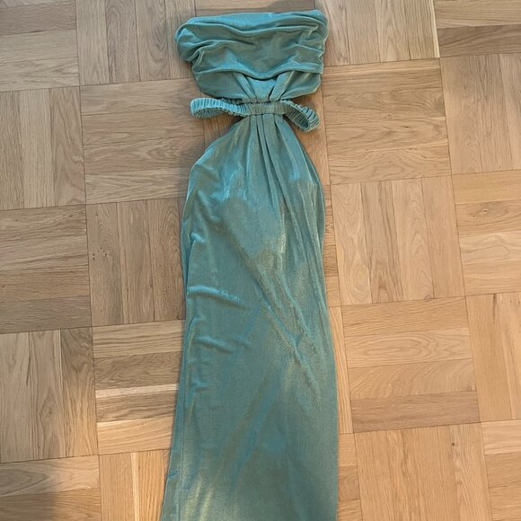 Strapless Green Dress Revolve Dress - Picture 4 of 5